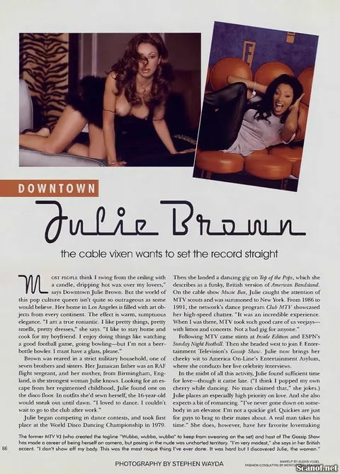 After 44 years, MTV has shut down its music channels. Here's one of their most famous VJs, Downtown Julie Brown, in the August 1998 issue of Playboy.