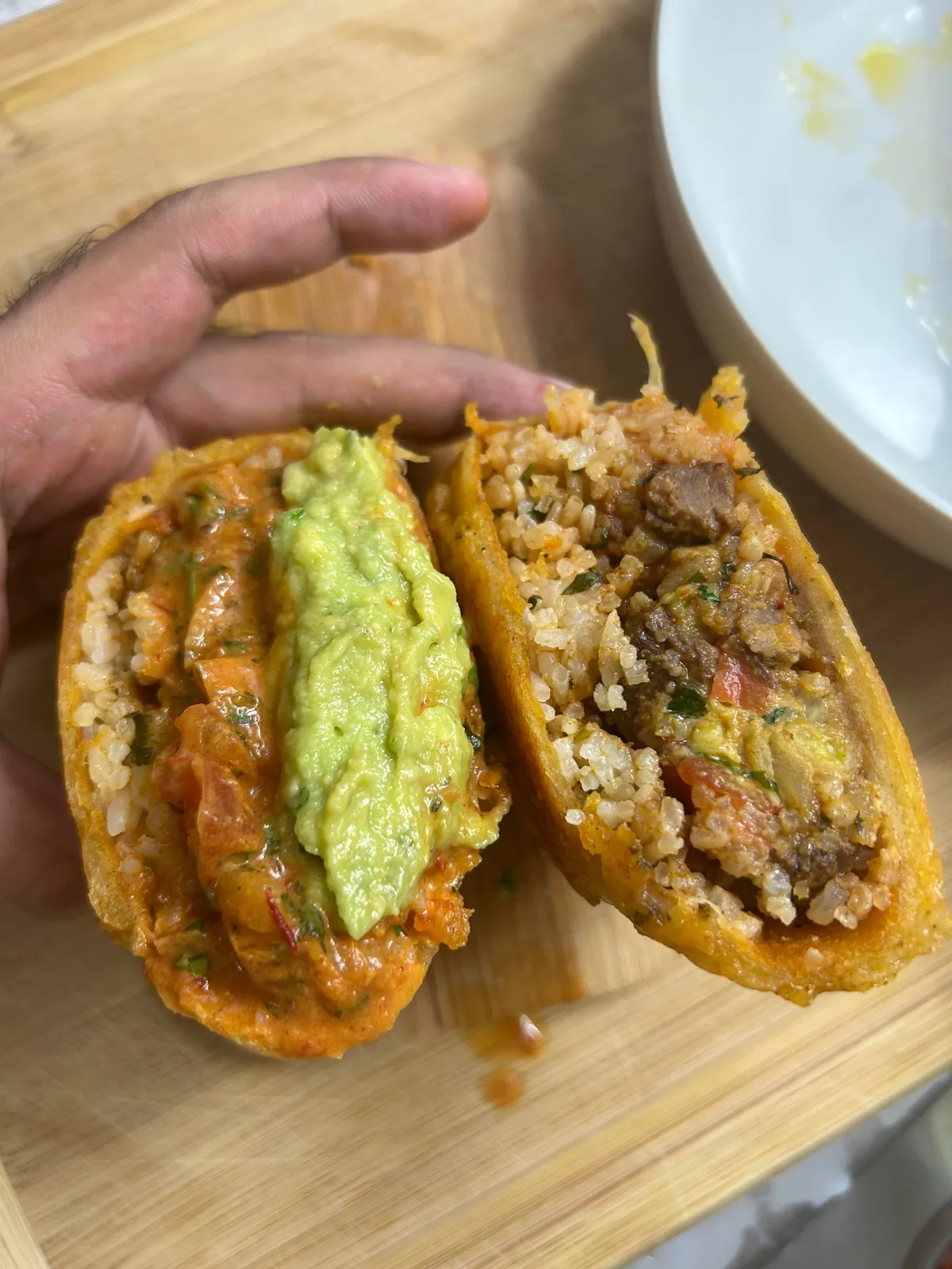 [homemade] steak burrito