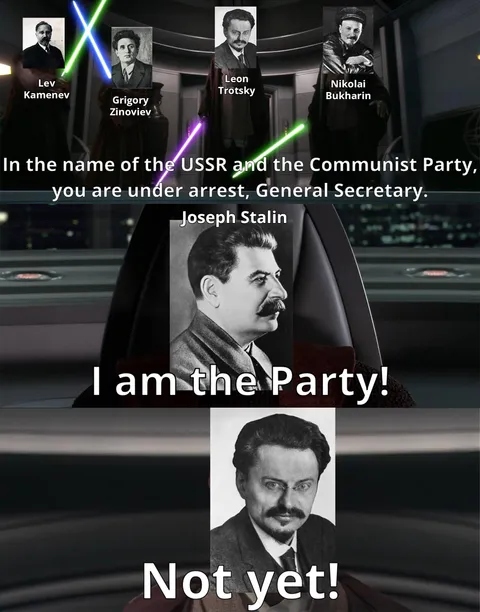 The USSR after the death of Lenin be like: