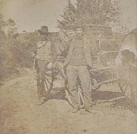 Possible never before seen Billy The Kid and Doc Surlock photo.