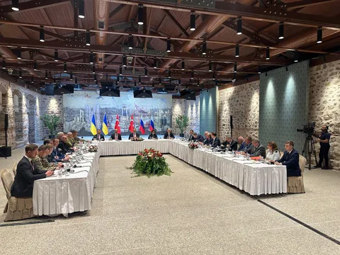 Russian and Ukrainian officials meet in Istanbul now.