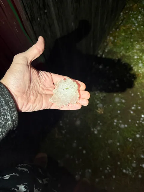 3” hail in Oklahoma