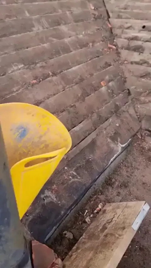 These kid sized handprints were found on these old Victorian roof tiles from before child labor practices were abolished