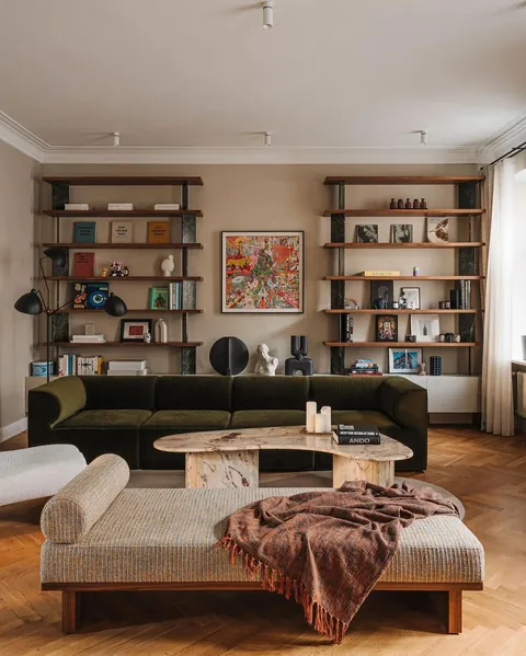 Living room of an apartment in Warsaw, Poland. [1439x1797]
