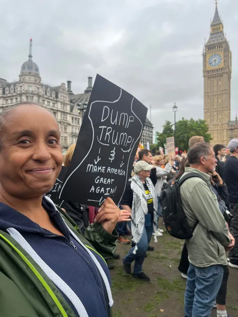 Trump is not welcome in the UK. OC from today’s protest in London