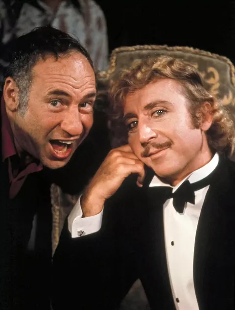 Mel Brooks with Gene Wilder on the set of Young Franksenstein in 1974. Happy 99th birthday, Mel!