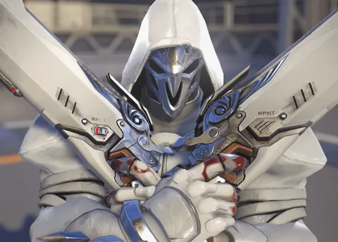 Reaper's "Wight" skin is the only instance in the game where blood appears. How come? Are there other instances where blood is apparent in the game? I couldn't find anywhere else.