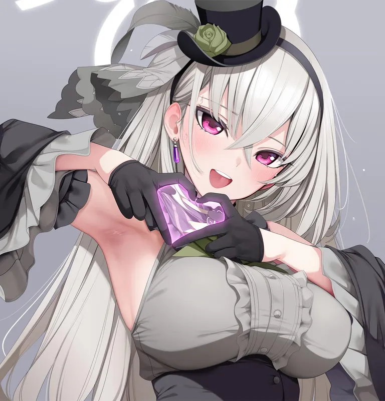 Sakurako Heart Hands and Armpit (FED) [Blue Archive]