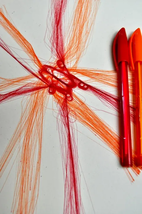 Pen Plotting Air Traffic at Heathrow London Airport