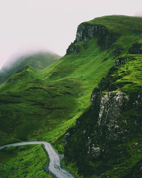 Traveled to Isle of Skye this summer. Absolutely astonishing place. The weather was really Scottish, always foggy and cold. [OC]