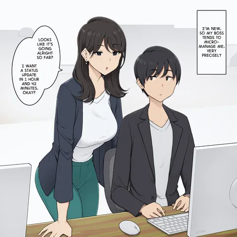 My Cool, Large-Chested Boss Keeps Me On a Strict Schedule