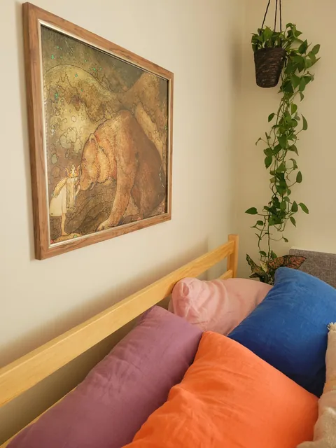 I call it "cozy girly", my one-bedroom rental apartment in Canada