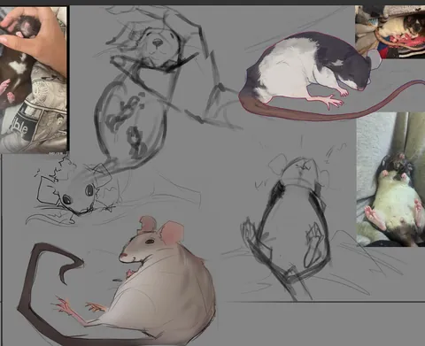 I drew fanart of some rats here