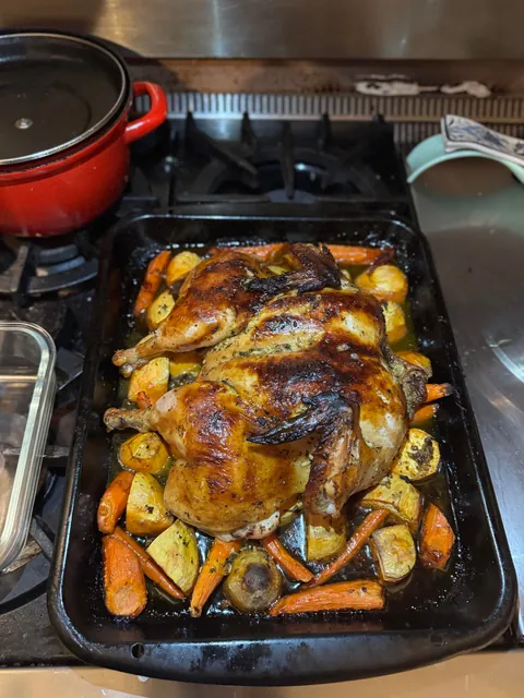 [Homemade] Spatchcock Chicken with a 2 day brine!