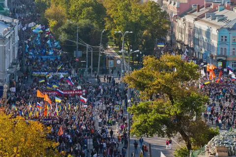 10 years ago, tens of thousand of Russians protested the invasion of Ukraine and annexation of Crimea (September 21st 2014)