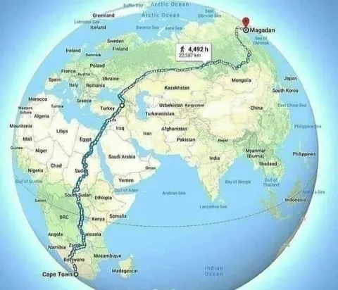 The longest road in the world that a person can walk on
