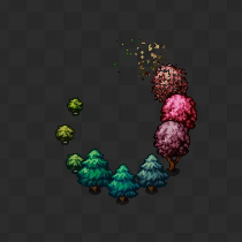 Tree circle 🌲🌳