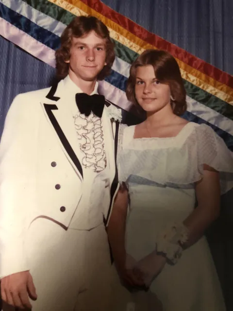My mom &amp; dad in high school in the 1970’s