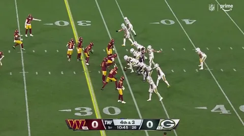 [Highlight] Jordan Love misses Matthew Golden who had a step on his man as Green Bay turns it over on downs