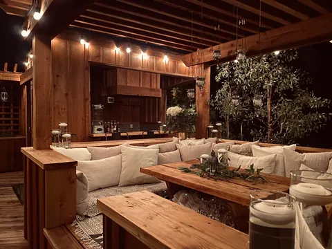 A cozy outdoor space I designed and built.