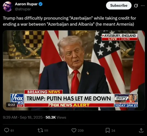 Stable genius has trouble with words