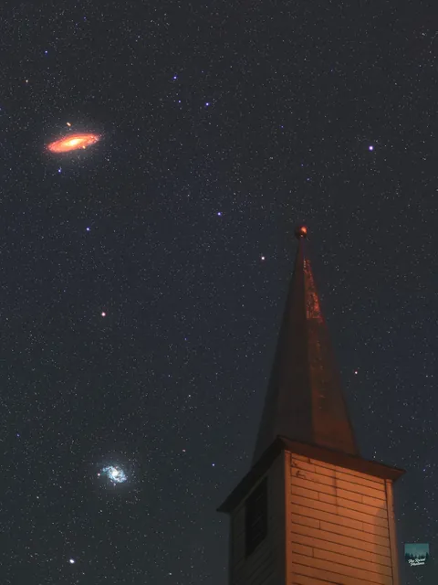 Nightscape with our closest neighbours