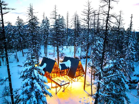 A-Frame Ridge (Whitefish, Montana, US).