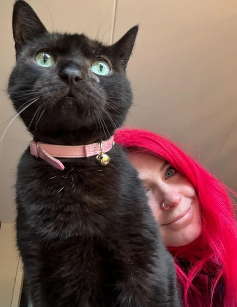 Boo (f) went to sleep one last time laying in her favorite spot, on my tummy. I don’t know how I will recover