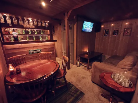 I built a pub in my shed, it's a nice place to grab a beer with friends