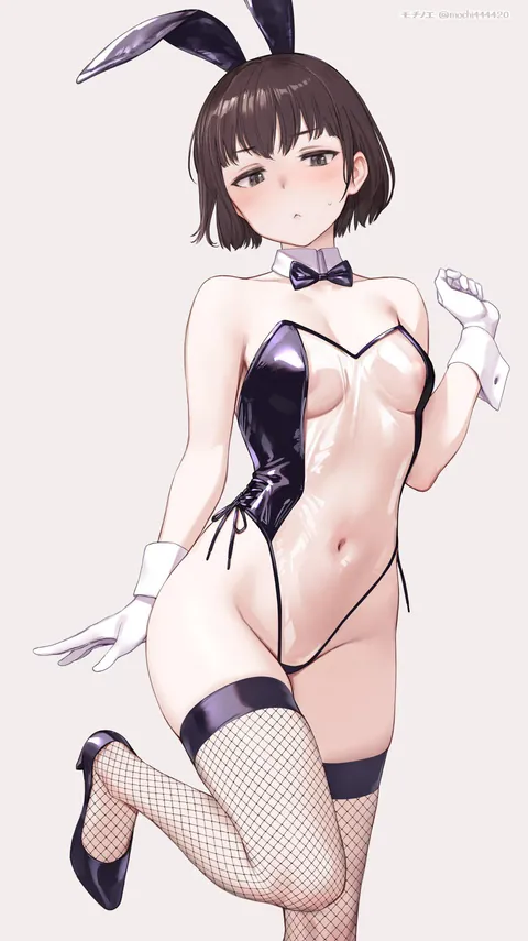 See through bunny suit (mochi444420)