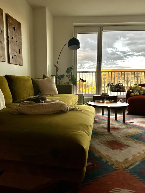 My colorful but not overstimulating living room.