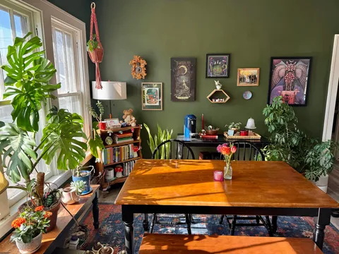 Sunday morning sunshine in my dining room