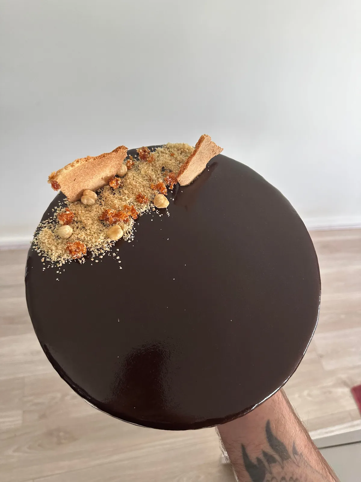 [homemade] Ferrero Brûlée Entremet