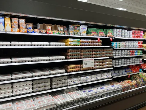 Since you guys showed me support with my ice cream zone organization, here is my hard effort at eggs and cream cheeses! Enjoy!