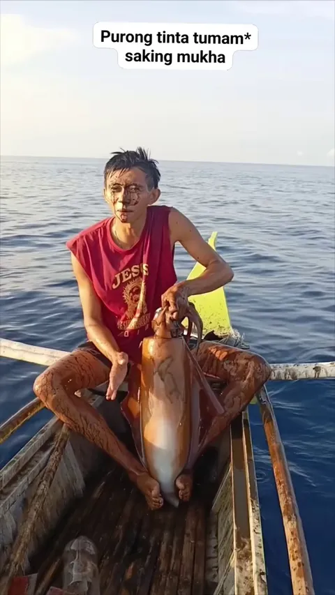 Guy was happy and proud, showing off his catch