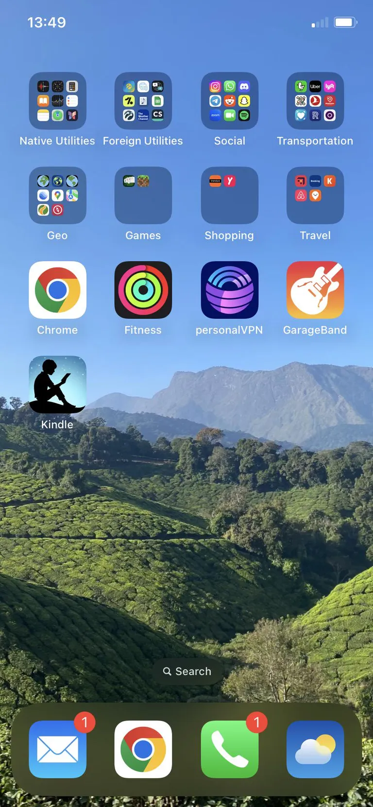 The way the Kindle kid sits perfectly atop the hilltop