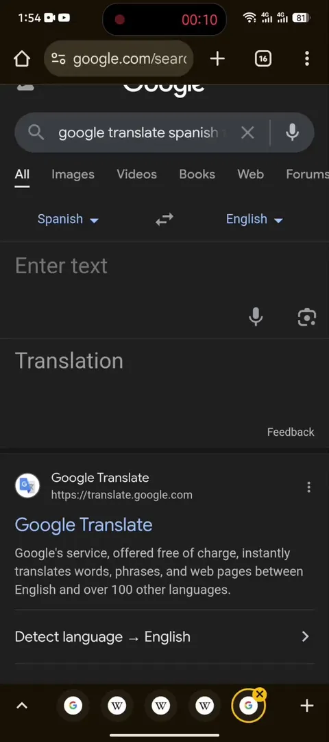 Google translate refuses to translate correctly