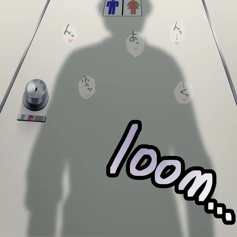 Rookie exhibionist starting out with a public bathroom