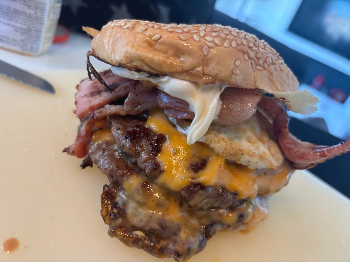 [homemade] just a burger
