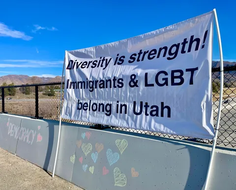 Anti-ICE Protest - Salt Lake City, Utah 12/13/25 [OC]