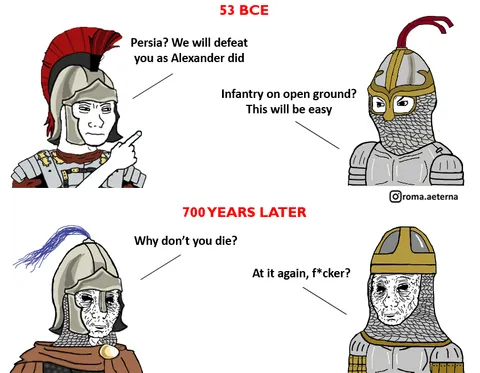 Romans and Persians loved each other