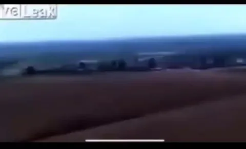 A car belonging to ISIS hits an anti-tank mine and gets yeeted several feet up before exploding