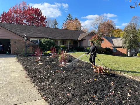 Had a full line sewer replacement a year after we bought our house. Instead of regrowing the grass, we transformed it into a garden over the course of 14 months.
