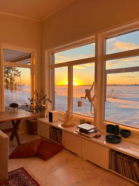 My parents place in the north of Sweden during winter!