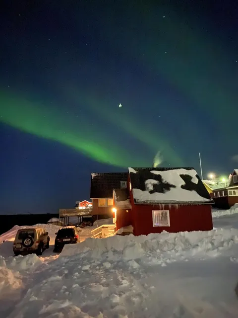 My girlfriend and I were lucky enough to catch the Northern Lights in Nuuk, Greenland last week.
