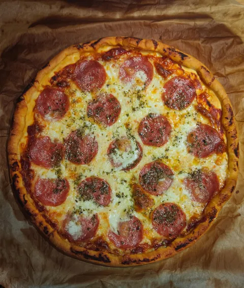 [Homemade] Mozzarella and pepperoni pizza.