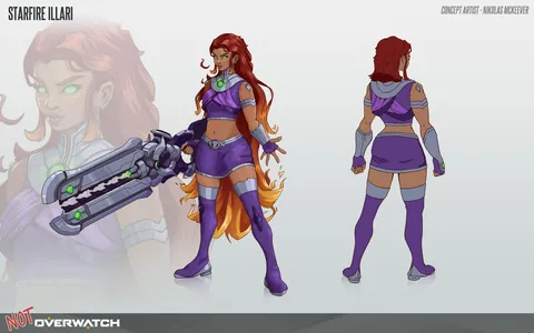 Overwatch / Teen Titans Collab Skin Concepts
