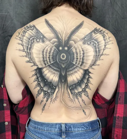Slake moth by Eli Bischof in Seattle, WA