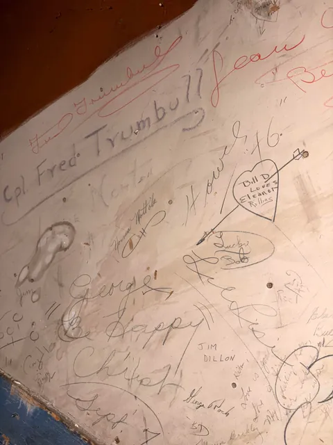 Signatures of party-goers from the 40s and 50s in my century y/o basement