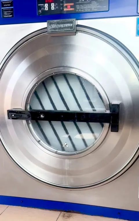 Striped Rug in Washer